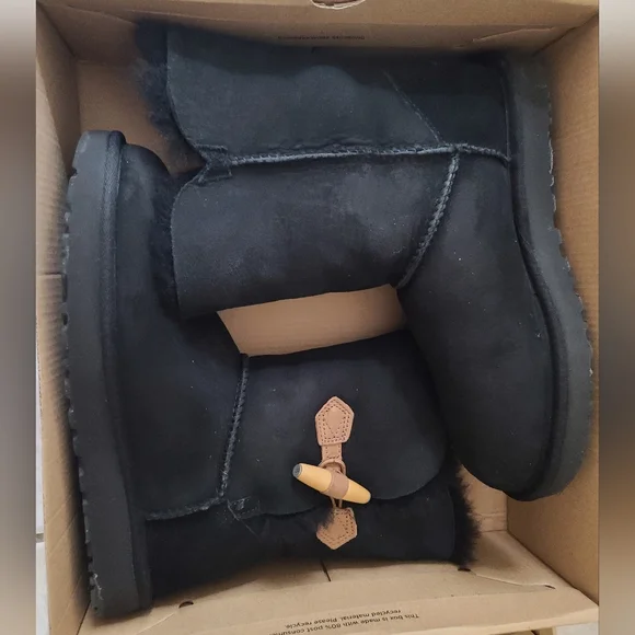 UGG Women's Keely Black Boots 7 - Picture 7 of 10